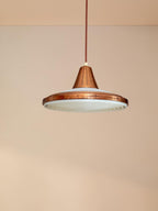 Miedziana lampa wisząca // proj. Erik Jensen // Teknika