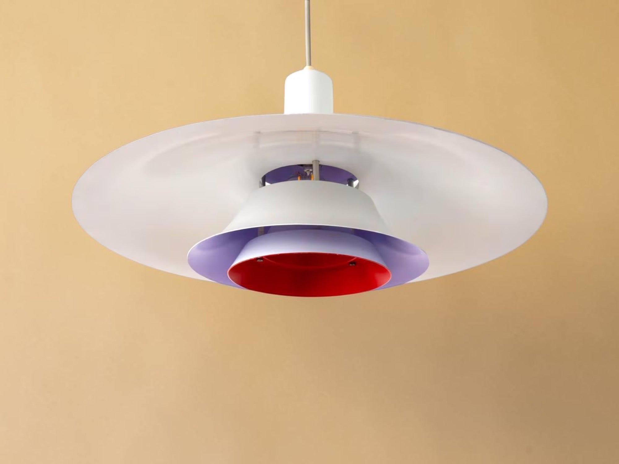 Wielowarstwowa lampa wisząca // Dania, lata 70/80